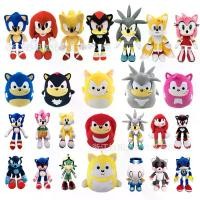 ราคา Sonic the Hedgehog Plush Toy SONIC Plush Doll Backpack Tails Hedgehog Plushie Creative Doll (1734107400453653973)
