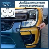 ราคา 【Ford Everest】กรอบตกแต่งไฟหน้าและที่ครอบพวงมาลัย Ford Everest รุ่นปี 2022/2023/2024/2025/2026 สำหรับรุ่น Wildtrak, Sport, Trend, Titanium อุปกรณ์เสริมรถยนต์ สติกเกอร์ภายนอก ผลิตจากวัสดุ ABS (173382085