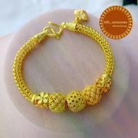 ราคา COD. สร้อยข้อมือทองเหมือนแท้ 1บาท ลายหกเสาประดับลาย ยาว6-8.5นิ้ว ข้อมือทองเคลือบแก้ว หนัก1บาท ทองปลอมเหมือนแท้ ชุบทอง เหมือนจริง Seasonal trend (1733524506488571840)