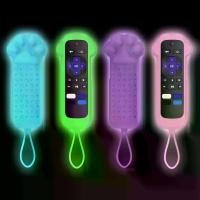 ราคา Silicone Fake Cat Remote Control Case for Roku TV Remote - Bright Silicone Cover with Strap for Roku Express 4K+ HD Streaming Stick, Roku Normal Remote, Roku Voice Remote - No Ch (1733263362615838669)