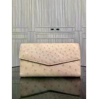 ราคา กระเป๋าสตางค์ Wallet on Strap หนังนกกระจอกเทศ แบรนด์ Elias & Eloise สีเบจ (1734278950827689882)