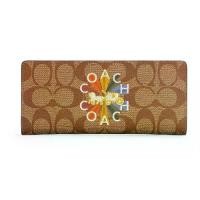 ราคา กระเป๋าใส่บัตร COACH C7305 SLIM WALLET IN SIGNATURE CANVAS WITH COACH RADIAL RAINBOW (IME7V) (1733780925495150395)