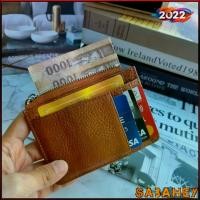 ราคา COD กระเป๋าใส่บัตร มีซิป ใส่บัตรเครดิต ใส่เงิน ใส่นามบัตร หนังแท้ หนังวัว คุณภาพดี เก็บบัตรเครดิต ใบขับขี่ บัตรประชาชน Card Holder Slim Wallet 2023 ถูก!TikTok (1733990120650016364)