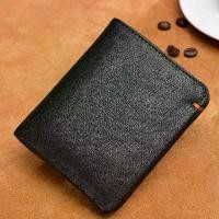 ราคา Top Layer Cowhide Walet Soft Genuine Leather Wallet Mens Credit Card Holder Luxury Moneybag Black Stylish Simple Wallets for Men (1734167612857091284)