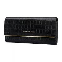 ราคา WILLIAMPOLO | Long Wallet for Women, Ccodile Print, High Quality Leather, Card Holder (1733760921218417888)