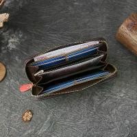 ราคา Genuine Leather Woven Long Wallet, Best Seller, Large Capacity, Multiple Card Slots, Zipper Wallet, Best Seller from Yiou (1733561721753601300)