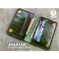 ราคา กระเป๋าสตางค์หนังแท้แฮนด์เมดหลากสี Minimalist Handicraft Colorful Leather Wallet Personalized COD (1734092206184629920)
