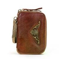 ราคา แบรนด์ที่ใส่กุญแจหนังผู้ชายสไตล์เรโทร กระเป๋าเก็บกุญแจหนังวัวแท้ชั้นแรกพร้อมดีไซน์ซิป สไตล์วินเทจ เครื่องประดับทำมือ เหมาะสำหรับพวงกุญแจรถยนต์และอุปกรณ์เสริมหนังระดับพรีเมียมใช้ใ (1733282495910413462)