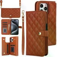 ราคา (COD) Compatible with iPhone 16 Pro Case Samsung S25 Ultra Flip Leather Case Crossbody Google Chanel Style Wallet (1733994544185378748)