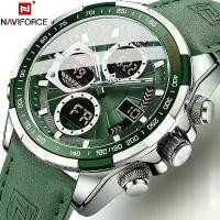 ราคา นาฬิกา Mew Watch Nitha NAVIFORCE นาฬิกาข้อมือควอตซ์ผู้ชาย ตัวเรือนโลหะผสม สายหนังลูกวัว กันน้ำ 3ATM พร้อมแบตเตอรี่ปุ่ม oblivion (1733356772063741844)