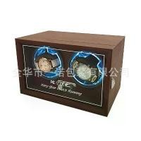 ราคา Cool Blue Watch Winder Black Walnut Pattern Mechanical Watch Automatic Watch Winder Winding Box Electric Watch Winder (1733499461999559764)