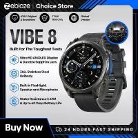 ราคา New Zeblaze VIBE 8 AMOLED Display Built-in Flashlight Smartwatch Sapphire Lens Make/Receive Calls HR/BP Monitoring Smart Watch (1733600474131629435)