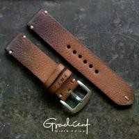 ราคา สายนาฬิกาhandmade หนังฟอกฝาดอิตาลีปั่นเม็ด รุ่น Gradient V3 ขนาดกว้าง 18mm 20mm 22mm watch strap สายนาฬิกา พร้อมบัคเคิล (1734243614500489009)
