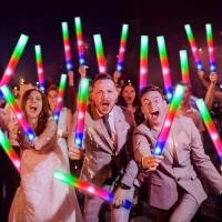 ราคา 32/56 Pieces 3 Modes Flashing LED Light Stick Glow in the Dark Party Supplies Light Party Wedding Birthday Concert Christmas Halloween Party Supplies Big Gift Pack (1733816736510740129)