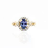 ราคา Gold Ring with Natural Blue Sapphire and diamond accents. Wedding. Anniversary. Engagement. Gifts. Women gifts. Aleeze gems. แหวนทองประดับไพลินแท้และเพชร สำหรับแต่งงาน วันครบรอบ (1734082023889143302)