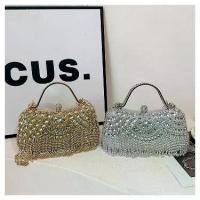 ราคา New Cross-Border Diamond-Studded Clutch Bag with Tassel for Evening Wear, Birthday, Wedding, Banquet, Single Shoulder, Crossbody, Evening Bag (1733733502487266529)