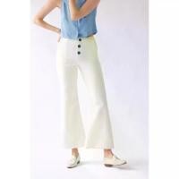 ราคา RALLY Western Slacks (Off-white) - กางเกงเอวสูงดีเทลกระดุมสีครีม (1733838672248145355)