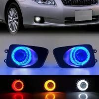 ราคา Led Fog Light for Toyota Corolla AXIO 2011 FIELDER 2007 DRL Daylight Daytime Running Lamps Wires Switch Relay White Yellow (1733811006790796677)