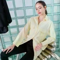 ราคา Sera Oversized Shirt Yellow เสื้อเชิ้ตผู้หญิงทรงโอเว่อไซส์ ผ้าผสม Silk Clothing เนื้อผ้าผสม silk นิดๆ เบาปลิวลม (1729828904390003693)