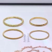 ราคา ของขวัญสำหรับคู่รัก, แหวนเงินแท้ 925 Silver Jewelry แหวนมินิมอล เคลือบทองแท้ Yellow Gold งานเลี้ยงนักศึกษา พนักงานประจำ, (1734293753811535181)