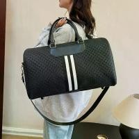 ราคา Stylish PU Large Capacity Handheld Travel Bag, Multi-Functional Weekend Camping Tote Bag, Shoulder Carryall, Maternity Bag, Yoga Bag (1734289974256764595)