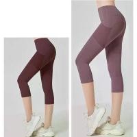 ราคา ️พร้อมส่ง️AL-YOGA-016 กางเกงโยคะขา 5 ส่วน มีกระเป๋าข้าง กางเกงเลกกิ้งออกกำลังกายผู้หญิง เป้าสามเหลี่ยม ไร้ตะเข็บ (1733024699898890078)