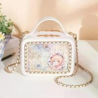 ราคา 2026 กระเป๋า Ita สไตล์ชาแนล รุ่นใหม่ กระเป๋าสายโซ่ปักลาย กระเป๋าใส กระเป๋าสะพายไหล่ กระเป๋าสะพายข้าง กระเป๋าผู้หญิง กระเป๋าทรงสี่เหลี่ยมขนาดเล็ก กระเป๋ามินิ (1734103616914097801)