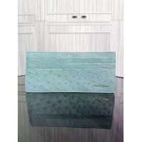 ราคา กระเป๋าสตางค์ x Card Holder รุ่นใบยาว หนังนกกระจอกเทศ แบรนด์ Elias & Eloise สีฟ้า Blue Jeans (1734281965204768666)