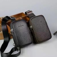 ราคา กระเป๋าสะพายหนังผู้ชาย กระเป๋าสะพายข้าง กระเป๋าสะพายไหล่ มีหลายช่องสำหรับใส่โทรศัพท์ กระเป๋าสตางค์ กุญแจ (1733619383802627206)