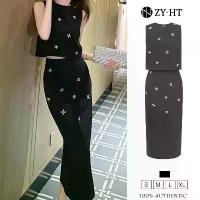 ราคา ZY·HT ชุดเซ็ท 2 ชิ้น ผญ เสื้อแขนกุด+กระโปรง เดรสผู้หญิง สีดำ เดรสทำงาน เดรสไฮโซ ชุดออกงาน ชุดไปงานแต่ง 30546 (1733449071702869847)