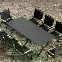 ราคา โต๊ะพับกลางแจ้ง ชุดโต๊ะและเก้าอี้พับกลางสำหรับตั้งแคมป์ เก้าอี้ 2/4/6/8 ตัวสำหรับค่าแคมป์ พร้อมเก้าอี้ แบบพกพา กลางแจ้ง (1734035081908881111)