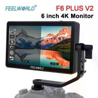 ราคา จอภาพสนาม DSLR กล้อง, FEELWORLD F6 PLUS V2, หน้าจอสัมผัส IPS FHD 1920x1080, จอภาพวิดีโอ 4K, สำหรับกล้อง Canon และ Nikon, 6 นิ้ว (1731705172029441296)