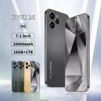 ราคา 【คู่ส่วนลด】2025 ใหม่ ลดราคา จำกัด redm1 Note 14 5G รองรับโทรศัพท์มือถือราคาถูก 7.1 นิ้ว 2SIM สมาร์ทโฟน 4G / 5G โทรศัพท์เสมอ RAM 16G RAM 1T แบตเตอรี่ โทรศัพท์มือถือแท้งราคาถูกโท (1733601023020533192)