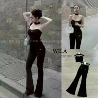 ราคา WILA SETเสื้อ+กางเกง เสื้อทรงเกาะอกเข้ารูปแต่งเว้าแซ่บช่วงอก (1734306482412291216)