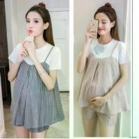 ราคา 【จัดส่งจากประเทศไทย】 ชุดคลุมท้อง เสื้อสไตล์เอี้ยม + กางเกง (1732743387491239487)