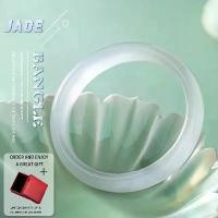 ราคา กำไลอาเกตสีขาวธรรมชาติ กำไลหยก กำไล Chalcedony กำไลหยก กำไลนิรภัย ทันสมัย ดีไซน์เรียบง่าย สำหรับผู้หญิง มาพร้อมกล่องของขวัญ (1732566425140757897)