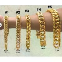 ราคา สร้อยข้อมือ ทอง 1-5ลาย สแตนเลสแท้100% กำไล ข้อมือโซ่ โซ่ข้อมือ กำไลโซ่ chain bracelet (1733794338137998376)