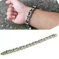 ราคา สร้อยข้อมือ โซ่ โซ่สเตอร์เล็ก 10มิล สแตนเลสแท้100% โซ่ โซ่ข้อมือ เลสข้อมือ ข้อมือ กำไล ผู้ชาย (1729444814401669525)