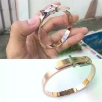 ราคา กำไล Belt โรสโกลด์ พิ้งโกลด์ สแตนเลสแท้100% โซ่ โซ่ข้อมือ เลสข้อมือ ข้อมือ กำไล ผู้ชาย (1729446027841603989)
