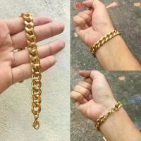 ราคา สร้อยข้อมือ เหลี่ยม 8มิลทอง สแตนเลสแท้100% โซ่ โซ่ข้อมือ เลสข้อมือ ข้อมือ กำไล ผู้ชาย (1729449443979069845)