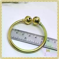 ราคา [จัดส่งทันที] Jipatha DIY กำไล หัวกระดิ่ง ทองเหลืองแท้ เสียงดีมาก ขนาด M เหมาะสำหรับ ข้อมือขนาด 14.5-15 ซม หรือเหมาะแก่การใส่ข้อเท้าเด็ก (1732799598874035240)