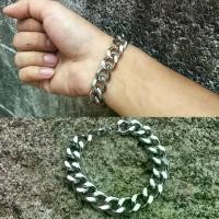 ราคา สร้อยข้อมือ เหลี่ยม12มิล ก้ามปู สแตนเลสแท้100% โซ่ โซ่ข้อมือ เลสข้อมือ ข้อมือ กำไล ผู้ชาย (1729449453590579605)
