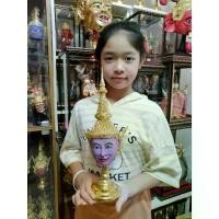 ราคา ❤พระนารายณ์ เศียรครู กว้าง 5 นิ้ว พร้อมฐานปิดทอง เรซิ่น ทองเค งานสวย ตั้งโชว์ มอบเป็นของที่ระลึก ของขวัญ หัวโขน เศียรเทพ✯ (1733677946928727657)
