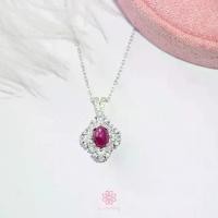 ราคา Rosen'marry/ สร้อยคอพร้อมจี้พลอยทับทิมแท้ เกรดท๊อป ตัวเรือนเงินแท้ จัดส่งฟรี RN102 , พลอยแท้เสริมดวง , ของขวัญ (1729833401339186114)