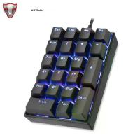 ราคา CODMotospeed K23 Mechanical แป้นพิมพ์ตัวเลข USB แบบมีสาย Numpad LED Backlight Gaming คีย์บอร์ด Red Switch Extended รูปแบบสําหรับ PC แล็ปท็อปTikTok (1731486449597318420)