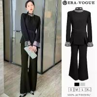 ราคา 【Big savings】 ชุดเซ็ท ชิ้น ผญ เสื้อแขนยาว+กางเกงขายาว ขากว้าง เอวสูง สีดำ สีขาว ผ้าสูท ชุดเอี้ยมหญิง ชุดจั๊มสูทหญิง เซตเสื้อกางเกง ชุดออกงาน ชุดทำงาน งานสวย ผ้ามีน้ำหนัก ดูแพง สว (1734300476023932210)