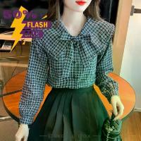 ราคา เสื้อเชิ้ตแขนยาวลายสก็อตคอปกตุ๊กตาสไตล์ฝรั่งเศสสำหรับผู้หญิง คอลเลกชันพร้อมส่งฤดูใบไม้ร่วงปี 2025 ดีไซน์โดดเด่นไม่ซ้ำใคร เสื้อผ้าแฟชั่นแนวว้าวสุดหรู เสื้อ สีแดง แซ่บ ผู้ หญิง ขนฟ (1733496135851869860)