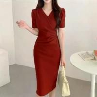 ราคา 25016 เดรสสีแดง กระโปรงยาว ชุดราตรี ออกงาน แฟชั่น สาวอวบ น่ารัก เดรสไปทะเล งานแต่ง 3XL (1732476727433594337)