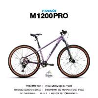ราคา TRINX M1200PRO จักรยาน MTB รุ่น M1200PRO ด้วยกรอบอลูมิเนียม 29 นิ้ว ระบบเบรกไฮดรอลิก Shimano Deore MT-200 ชุดขับ 1x12 sp (1733209762661303693)