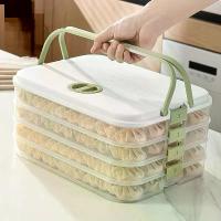 ราคา กล่องเก็บอาหารแบบสี่ชั้น ปิดผนึก กล่องเก็บเกี๊ยว ซ้อนกันได้ เหมาะสำหรับเกี๊ยว สเต็ก ปลา ตู้เย็น เครื่องจัดระเบียบในครัว (1733203622303270230)